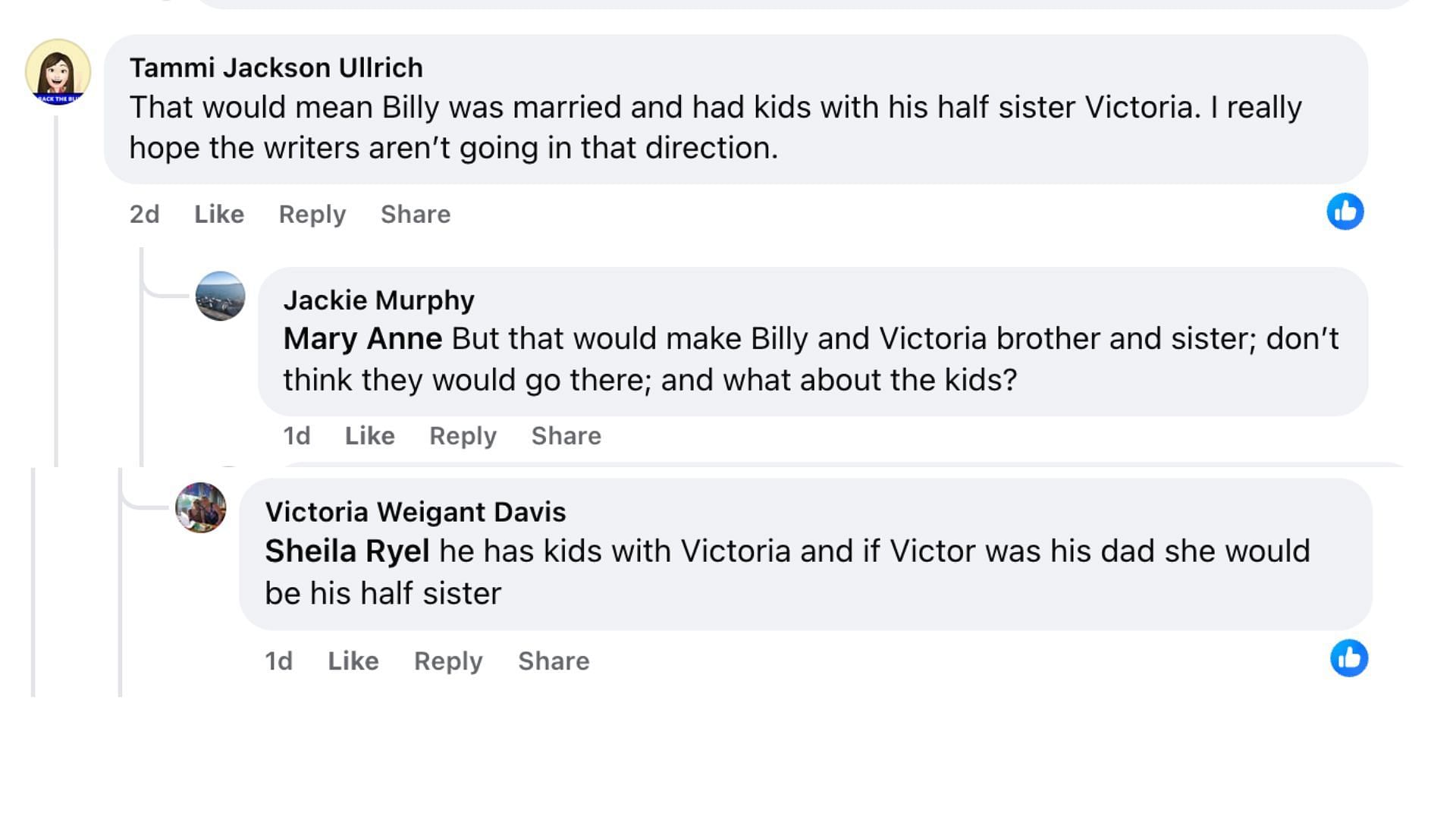 Screenshot from a Facebook post (Image via Facebook/@The Young & The Restless Official)